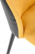 Halmar - Jedilniški stol K470 - gorčica/temno siv