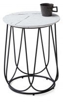 Klubska miza Nubira S bela