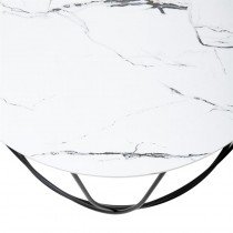 Halmar - Klubska miza Nubira - beli marmor