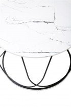 Halmar - Klubska miza Nubira - beli marmor