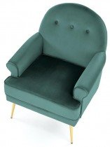 Halmar - Fotelj Santi - temno zelen