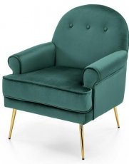 Fotelj Santi - temno zelen