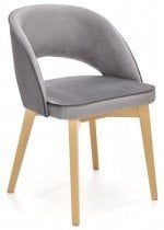 Jedilniški stol Marino - medeni hrast/Monolith 85