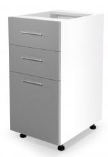 Spodnja kuhinjska omarica Vento DS3-40/82 - bela/svetlo siva