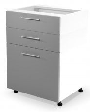 Spodnja kuhinjska omarica Vento DS3-60/82 - bela/svetlo siva