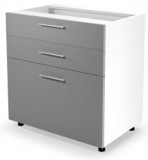 Spodnja kuhinjska omarica Vento DS3-80/82 - bela/svetlo siva