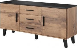 TV comoda Lotta 150 - hrast/črna