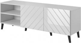 TV komoda Abeto 150 - bela mat/sijaj