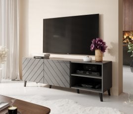 TV komoda Abeto 150 cm - siva