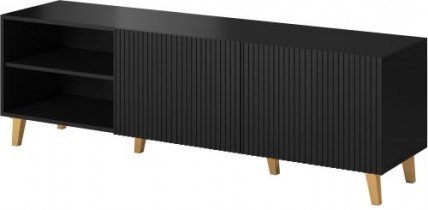 Halmar - TV komoda Pafos 2D2K 150 cm - črna