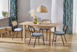 Raztegljiva jedilna miza Maurycy 118/158 cm - hrast craft