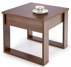 Klubska miza Nea kvadratna - temni oreh