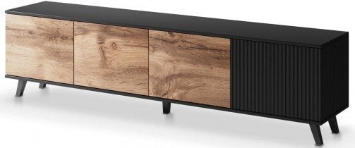 Halmar - TV komoda Random RTV-3 - hrast votan/črna