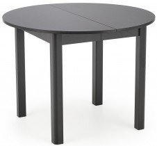 Halmar - Raztegljiva jedilna miza Ringo 102/142 cm - črna