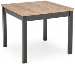 Halmar - Raztegljiva jedilna miza Tiago kvadrat 90/125 cm - hrast craft/črna
