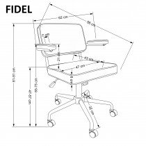 Halmar - Pisarniški stol Fidel