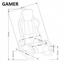 Halmar - Fotelj Gamer