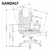 Halmar - Pisarniški stol Gandalf