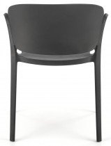 Halmar - Jedilniški stol K491 - črn