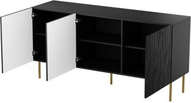 Halmar - Komoda Jungle 152 cm - črna mat