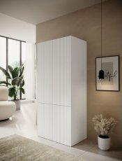 Garderobna omara Pafos 90 cm - bela mat