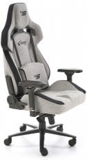 Gaming stol Alister - siv/črn