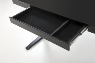 Halmar - Miza za ličenje B52 s funkcijo nastavitve višine (USB port) - črna