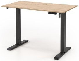 Miza B53 s funkcijo nastavitve višine - hrast artisan/črna