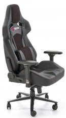 Gaming stol Baldur - siv/črna