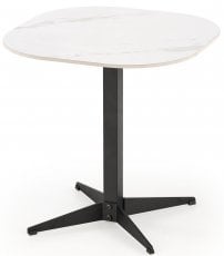 Klubska miza Borna S - beli marmor