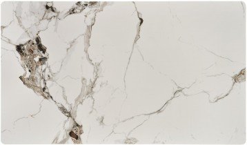 Halmar - Jedilna miza Emilio 120 cm - bel marmor/črnа