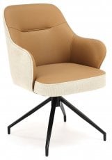 Jedilniški stol K527 s funkcijo vrtenja - bež