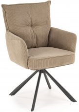 Jedilniški stol K528 s funkcijo vrtenja - kapučino