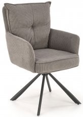 Jedilniški stol K528 s funkcijo vrtenja - siv