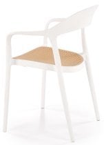 Halmar - Jedilniški stol K530 - bel/naravna