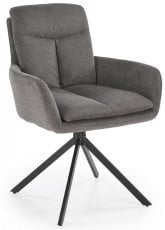 Jedilniški stol K536 s funkcijo vrtenja - siv