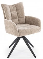 Jedilniški stol K540 s funkcijo vrtenja - bež