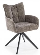 Jedilniški stol K540 s funkcijo vrtenja - siv