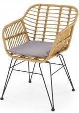 Jedilniški stol  K541 - naravna/siv