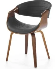 Jedilniški stol K544 - črn/oreh