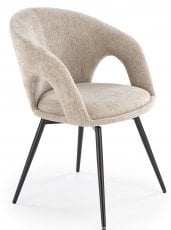 Jedilniški stol K550 s funkcijo vrtenja - bež