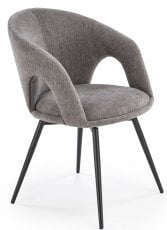 Jedilniški stol K550 s funkcijo vrtenja - siv