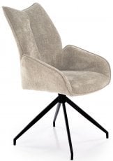 Jedilniški stol K553 s funkcijo vrtenja - bež