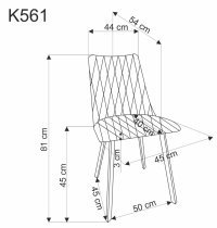 Halmar - Jedilniški stol K561 - olive