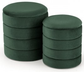 Komplet dveh pufov Pacho - zelen