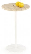 Klubska miza Traverso S - travertin/bela