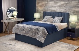 Dvižna postelja Asento 160x200 cm - temno modra