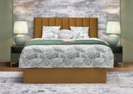 Halmar - Dvižna postelja Asento 160x200 cm - gorčica