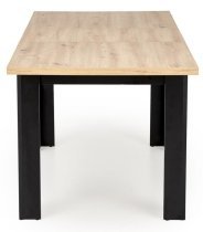 Halmar - Raztegljiva jedilna miza Bagio 120-160 cm - artisan hrast/črna