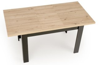 Halmar - Raztegljiva jedilna miza Bagio 120-160 cm - artisan hrast/črna